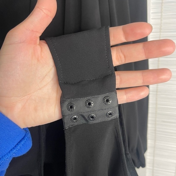 Ganni Balloon Sleeve Jersey Bodysuit Black Size 2 - Picture 4 of 10